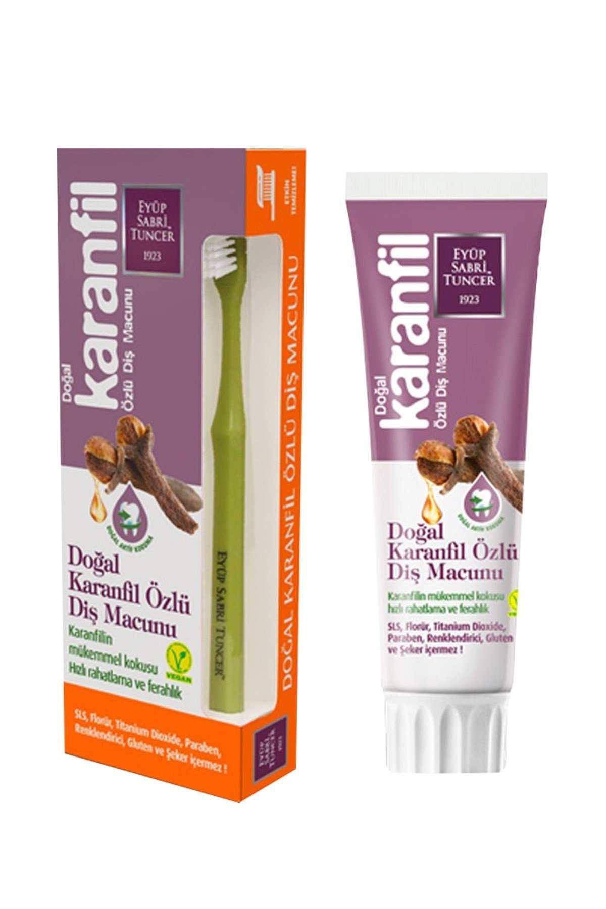 Eyüp Sabri Tuncer Karanfil Özlü Diş Macunu 75 ml Fırça Hediyeli