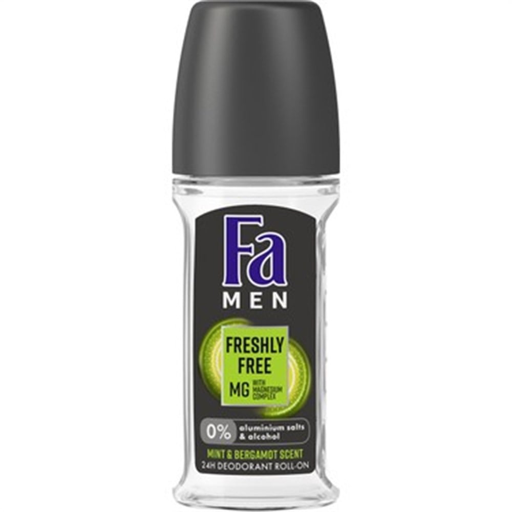 Fa Roll-On Men Freshly Free Mint&Bergamut 50 Ml