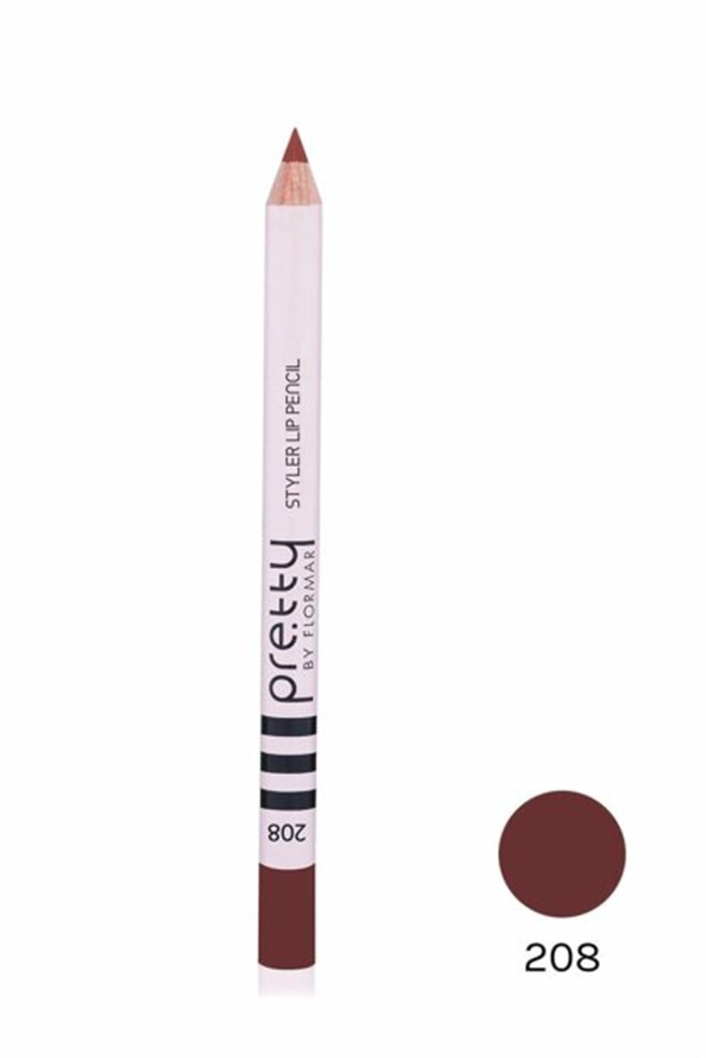Flormar Pretty Lip Pencil Pink Cherry 208