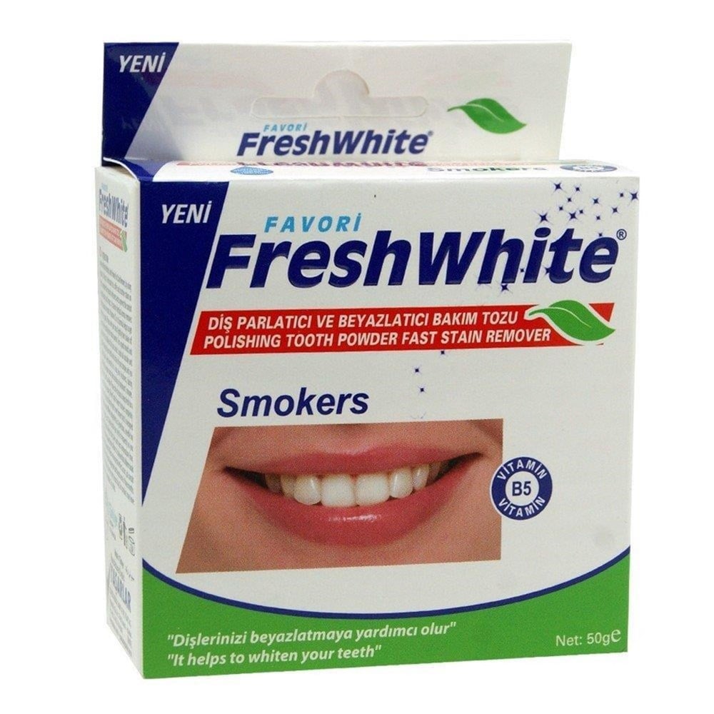 Fresh White Diş Smokers Diş Beyazlatıcı Toz 50 Gr