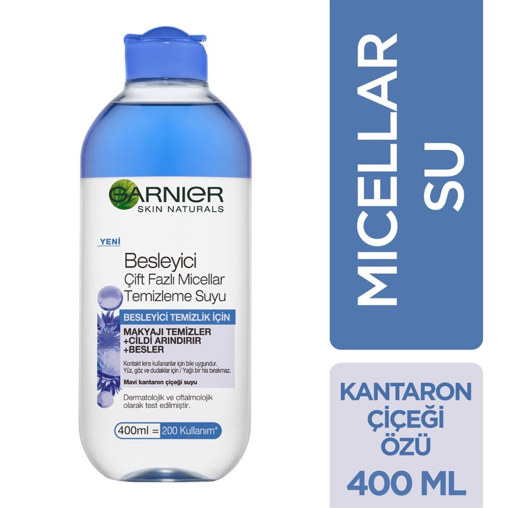 Garnier Besleyici Çift Fazlı Micellar Temizleme Suyu 400 Ml