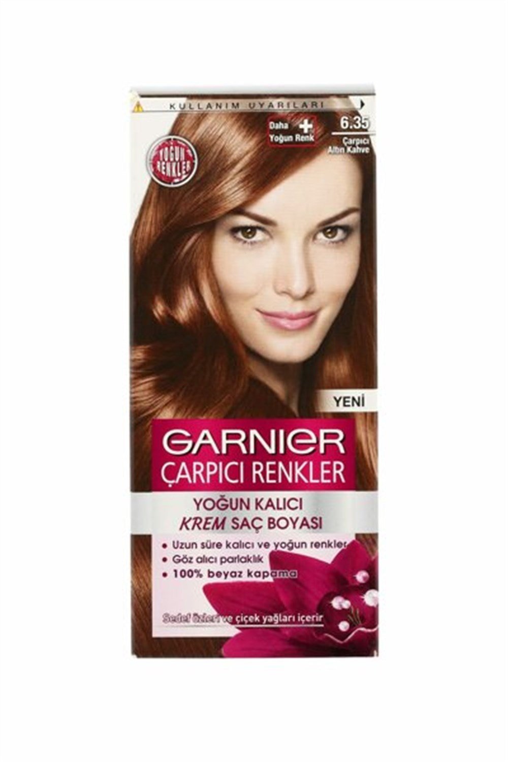 Garnier Çarpıcı Renkler Saç Boyası 6.35 Çarpıcı Altın Kahve