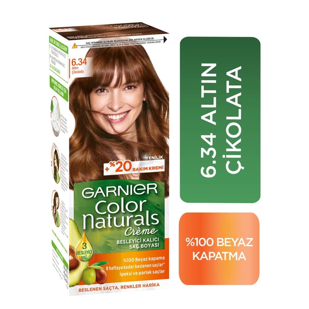Garnier Color Naturals 6.34 Altın Çikolata