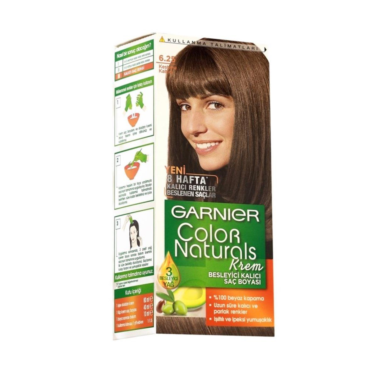 Garnier Color Naturals Saç Boyası 6.25 Kestane Kahve