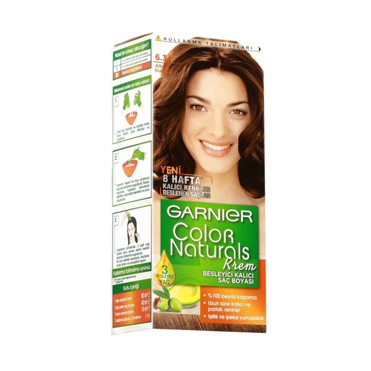 Garnier Color Naturals Saç Boyası 6.34 Altın Kumral