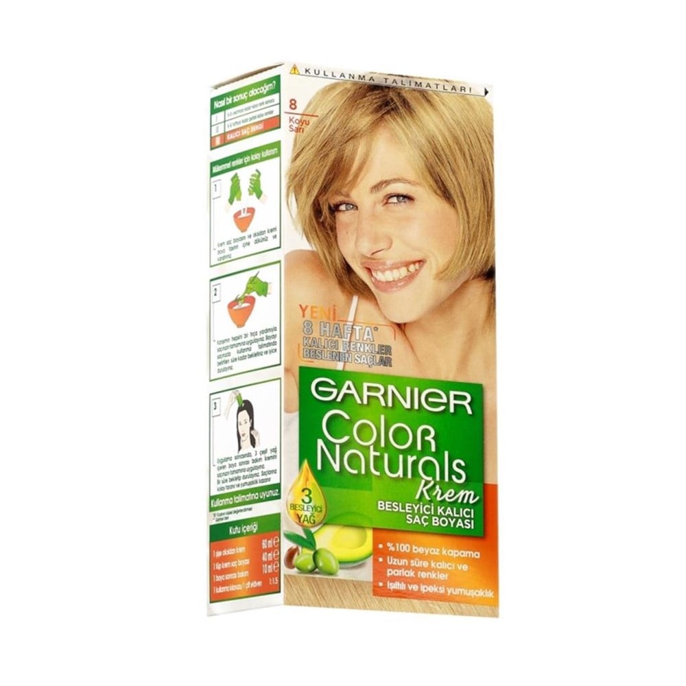 Garnier Color Naturals Saç Boyası 8 Koyu Sarı