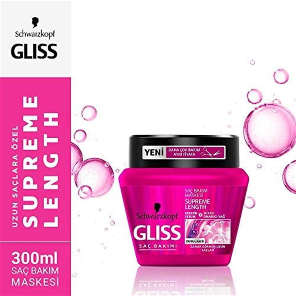 Gliss Saç Maskesi 300 Ml Supreme Length 