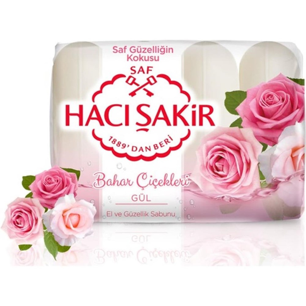 Hacı Şakir Güzellik Sabunu Gül 4x70Gr