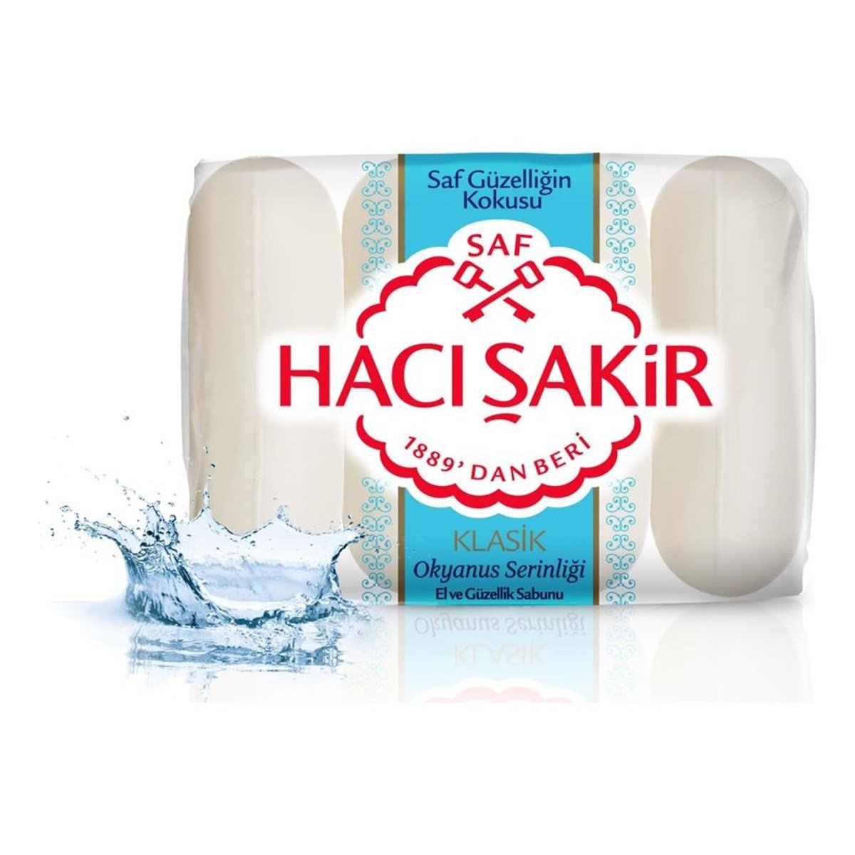 Hacı Şakir Güzellik Sabunu Klasik Okyanus Serinliği 4x70 GR