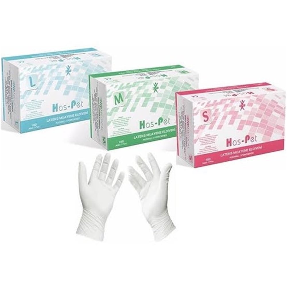Has-Pet Latesks Muayene Eldiveni  S 100 Lü