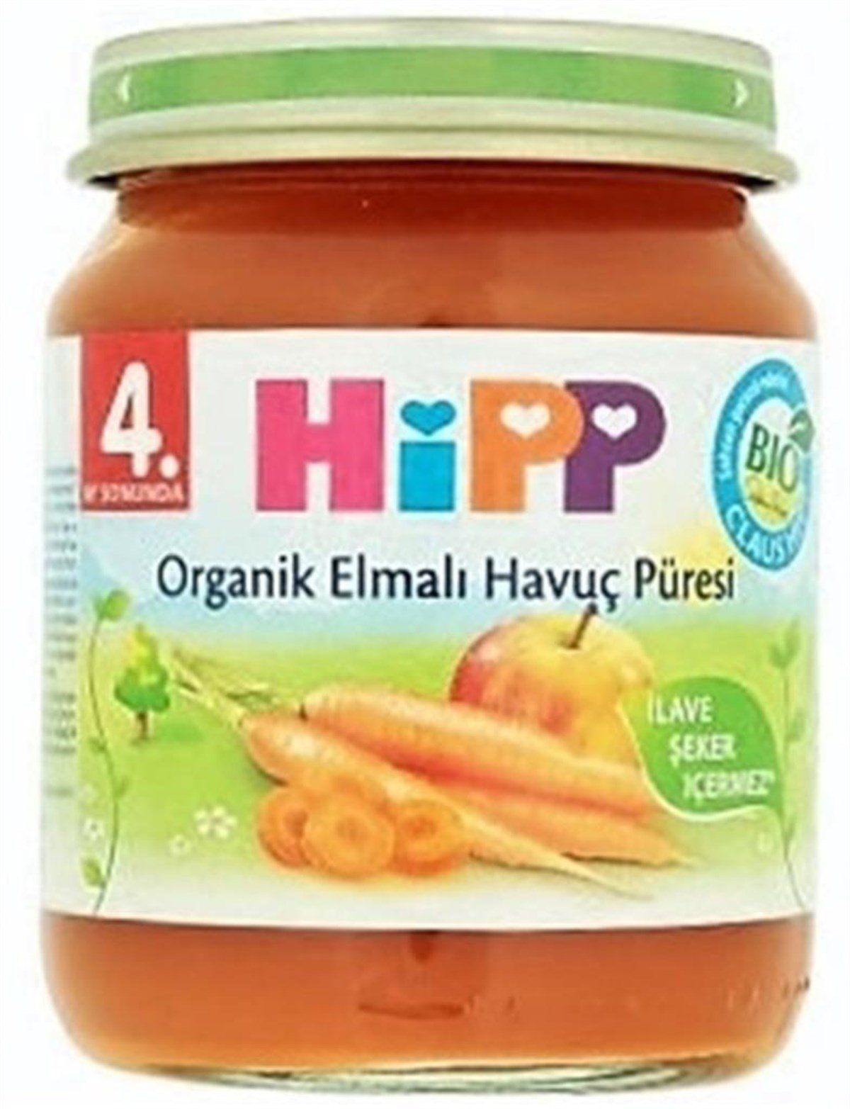 Hipp Organik Elmalı Havuç Püresi 125 Gr