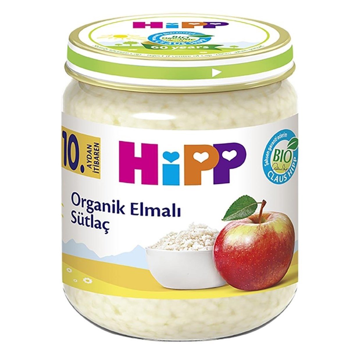 Hipp Organik Elmalı Sütlaç Kavanoz Maması 125 Gr