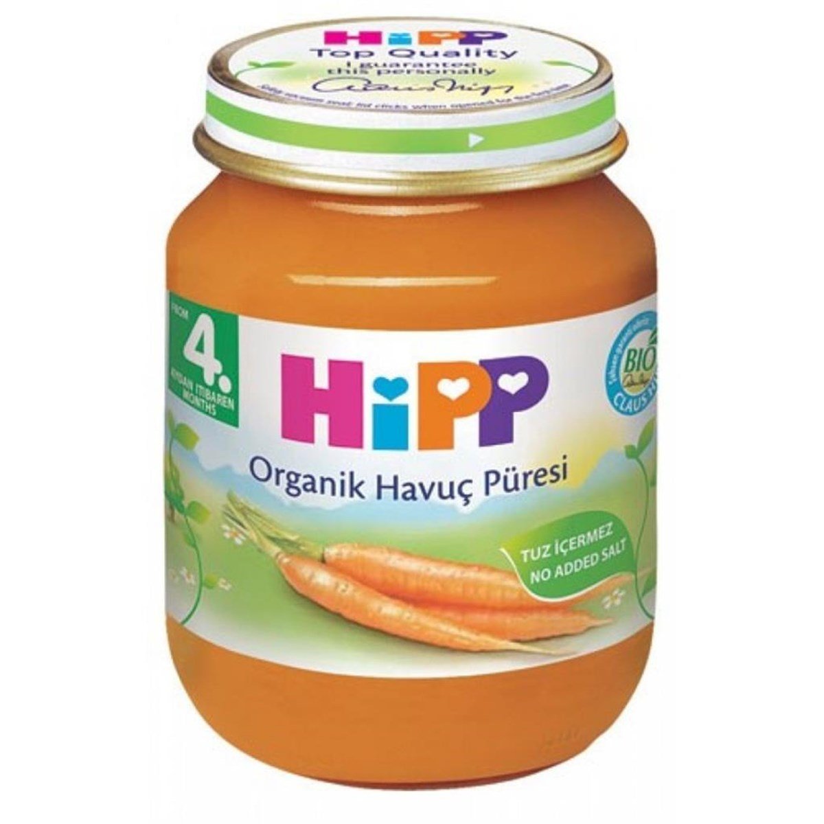 Hipp Organik Havuç Püresi 125 Gr