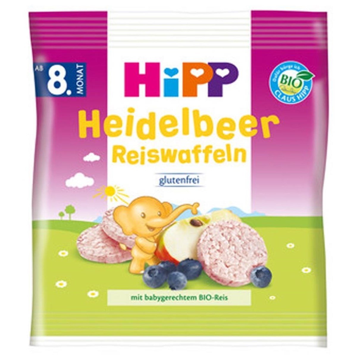 Hipp Organik Yabanmersini Pirinçli Bebek Gofreti 30 Gr