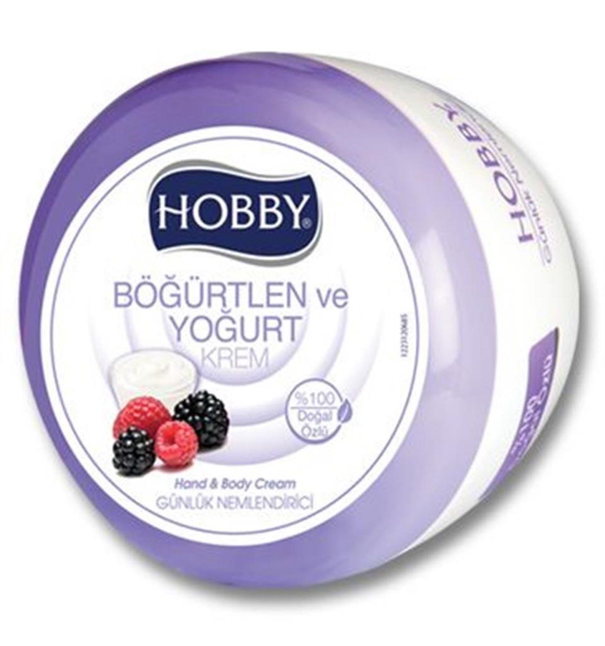 Hobby Böğürtlen ve Yoğurt Özlü Yüz El Vücut Kremi Kavanoz 300 Ml