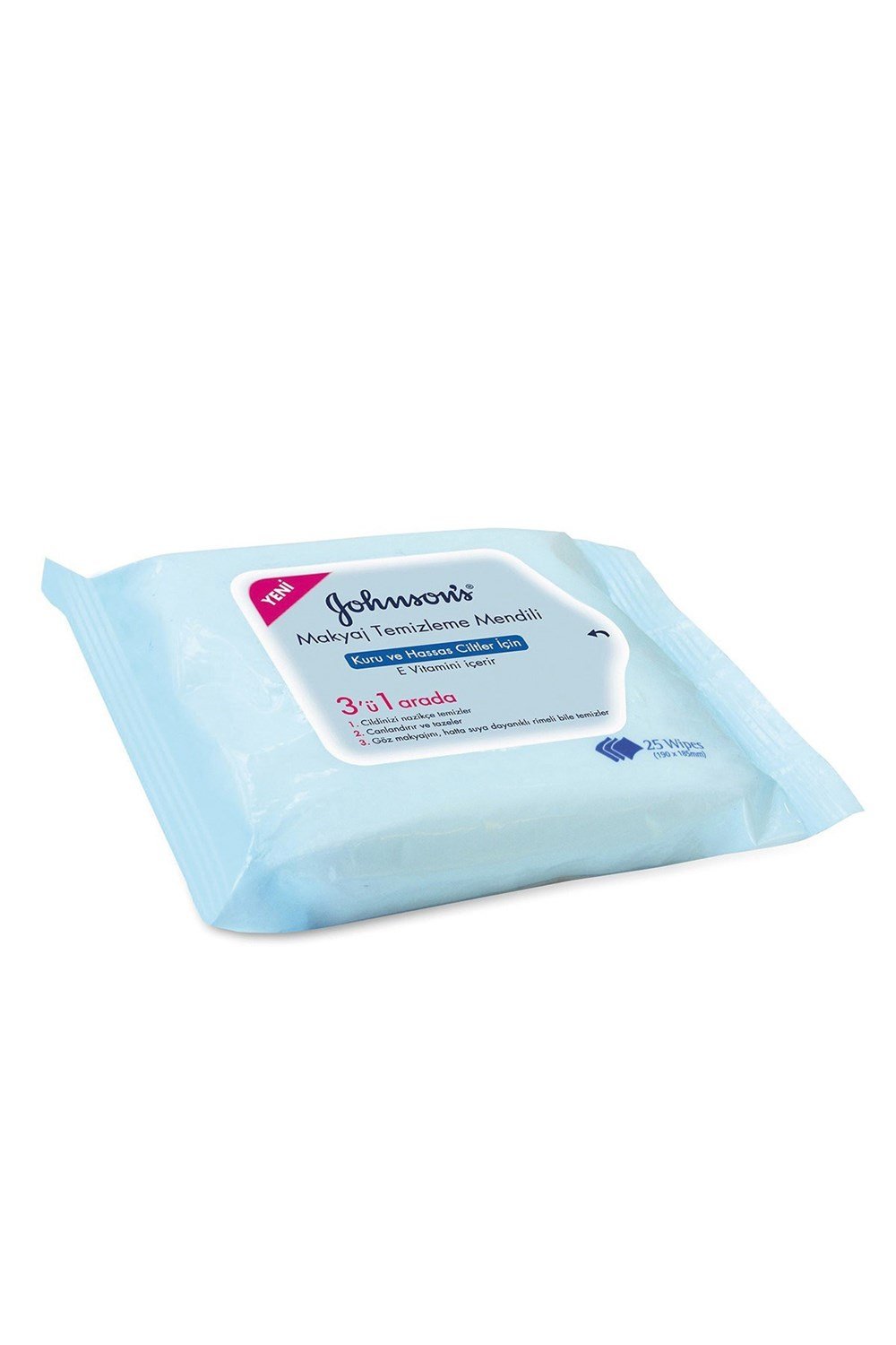 Johnsons Baby Makyaj Temizleme Mendili Kuru Hassas Cilt 25 adet