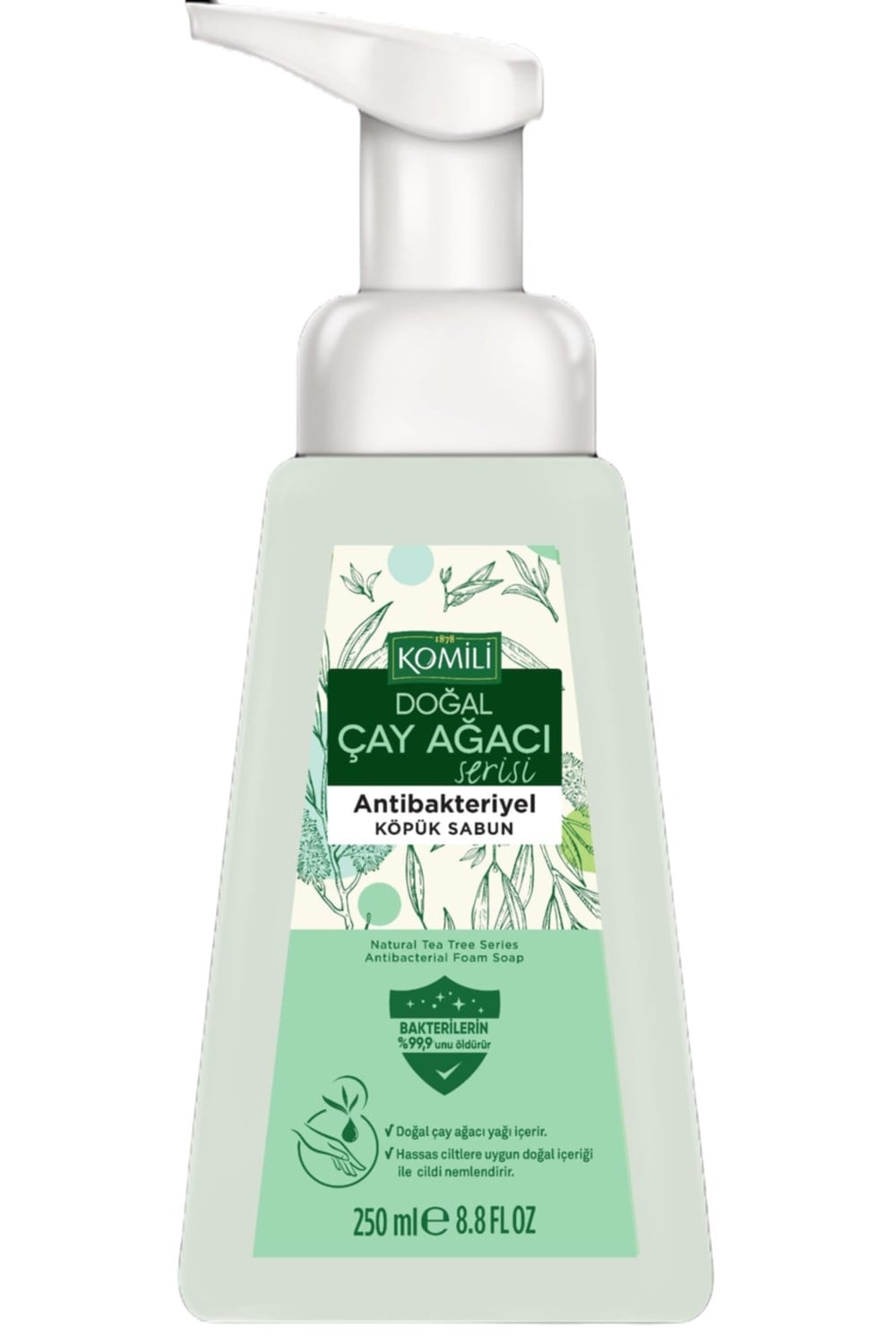 Komili Doğal Çay Ağacı Serisi Antibakteriyel Köpük Sabun 250 Ml