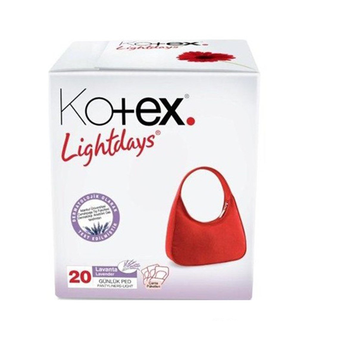 Kotex İnce Günlük Ped Lavanta (20 Adet)