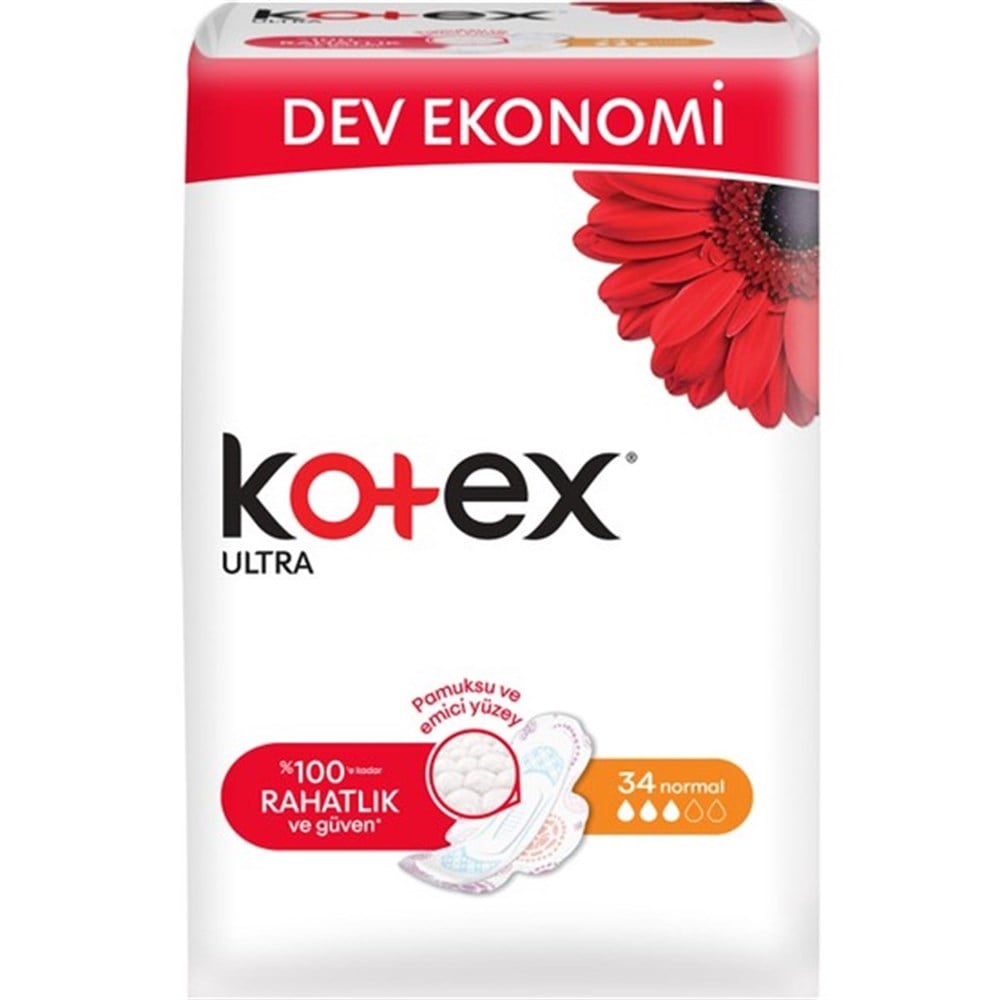 Kotex Ultra Normal Hijyenik Ped (34 Adet)