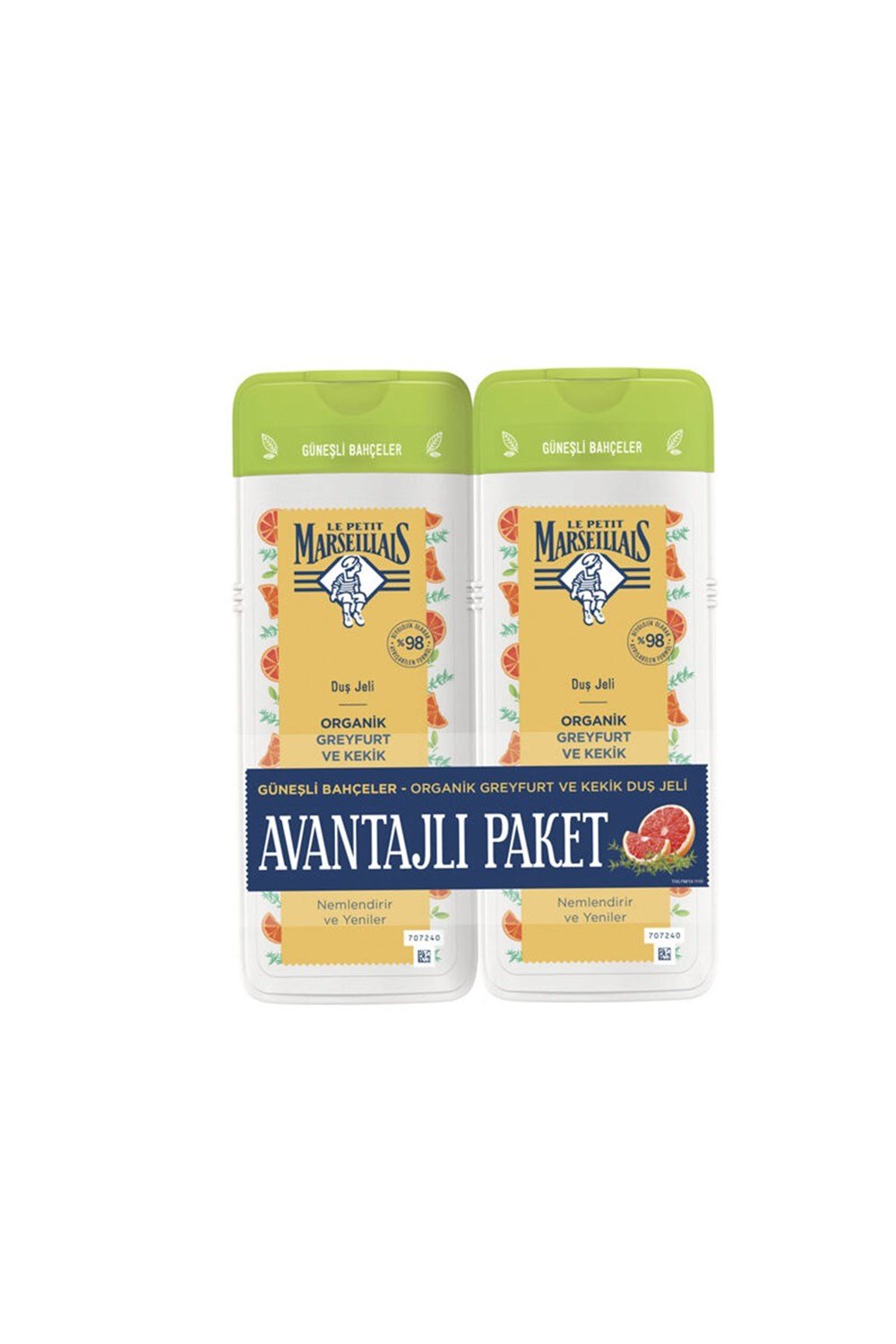 Le Petit Marseillais Greyfurt ve Kekik Duş Jeli  400 Ml + 400 Ml