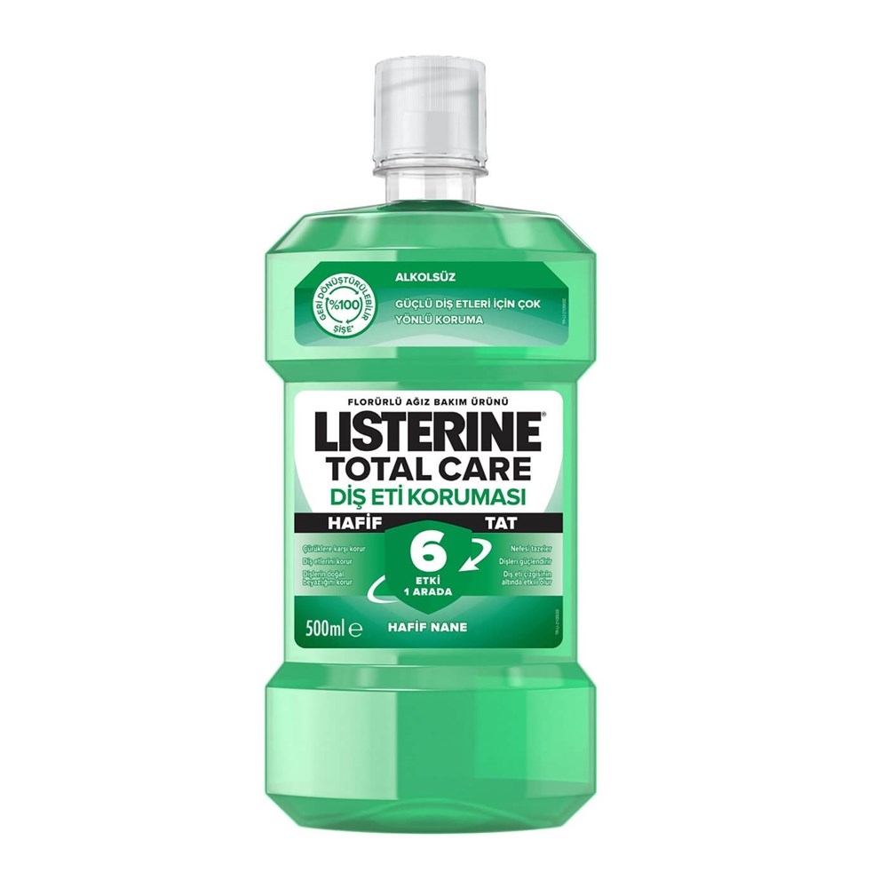 Listerine 500 Ml Total Care Diş Eti Koruması Hafif Nane 6 Etki 1 Arada