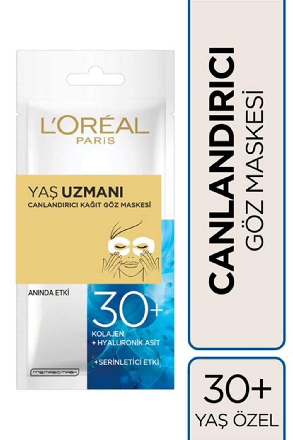 Loreal Dermo Expertise Yaş Uzmanı Canlandırıcı Kağıt Göz Maskesi 30+