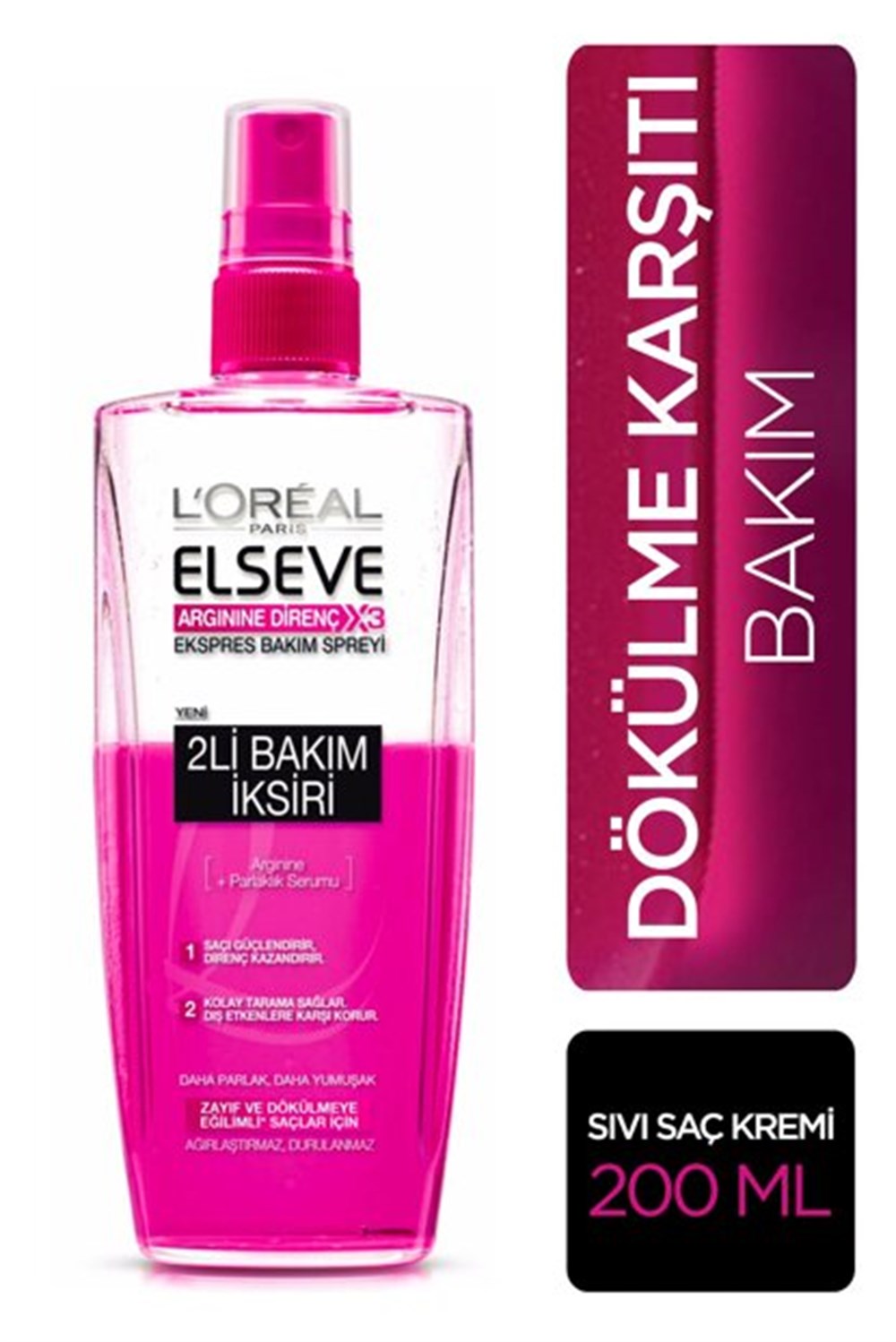 Loreal Elseve Arginine Direnç X3 Ekspres Bakım Spreyi 200 Ml