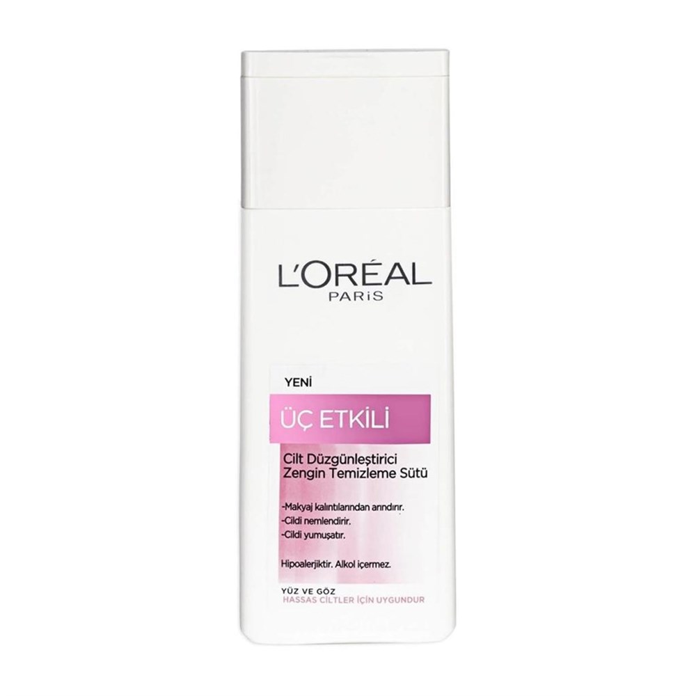 Loreal Paris 3 Etkili Süt Temizleyici Kuru Ve Hassas Ciltler 200 Ml