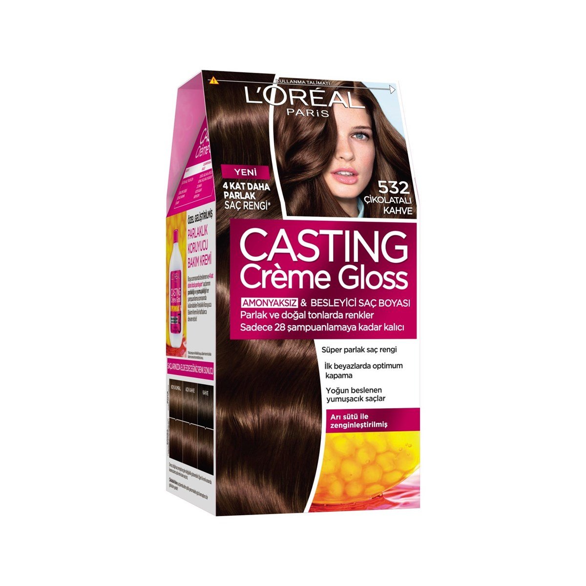 Loreal Paris Casting Creme Gloss Saç Boyası 532 Çikolatalı Kahve