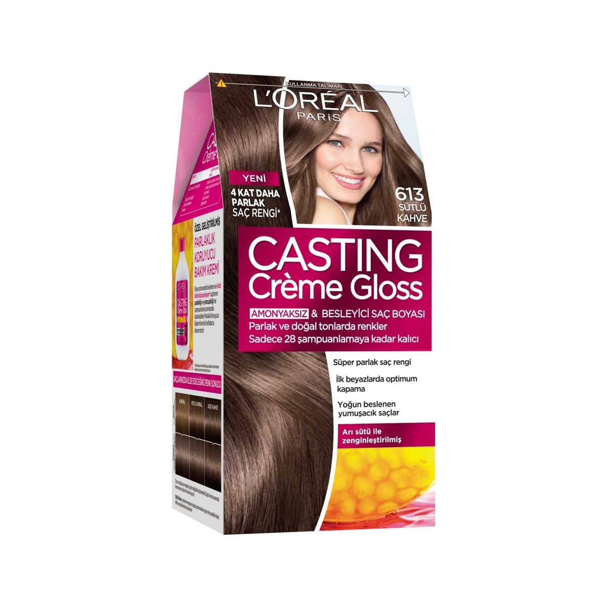 Loreal Paris Casting Creme Gloss Saç Boyası 613 Sütlü Kahve