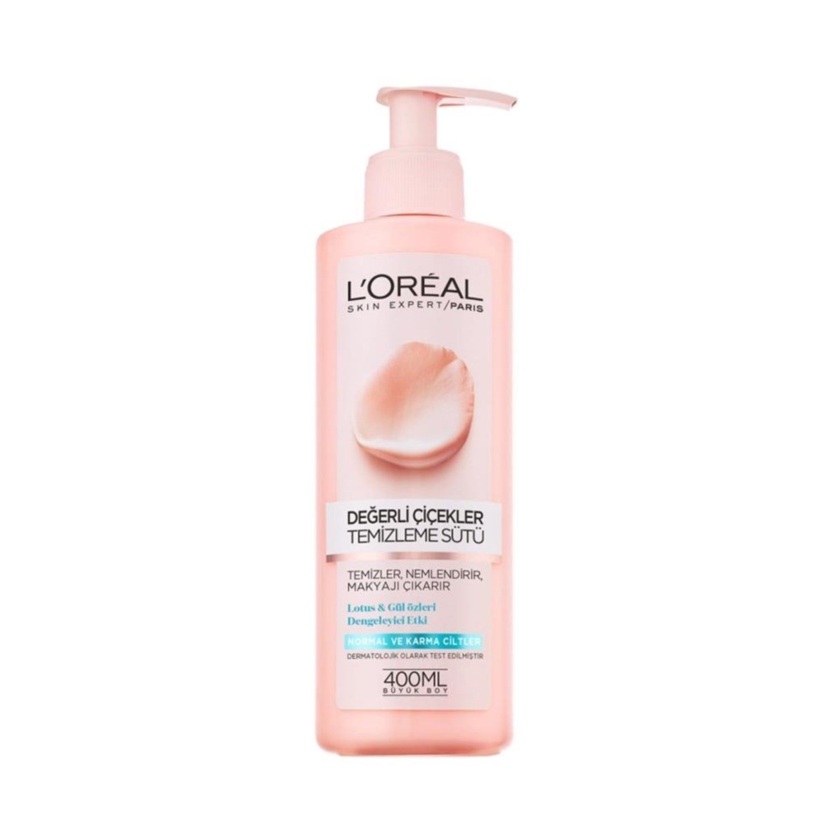 Loreal Paris Değerli Çiçekler Temizleme Sütü Normal ve Karma Ciltler 400 Ml