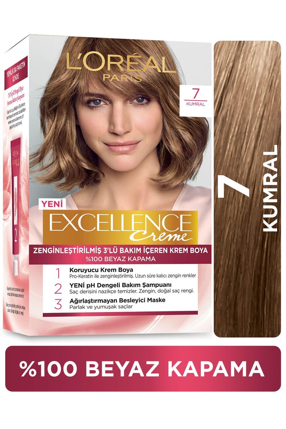 Loreal Paris Excellence Creme Saç Boyası 7 Kumral