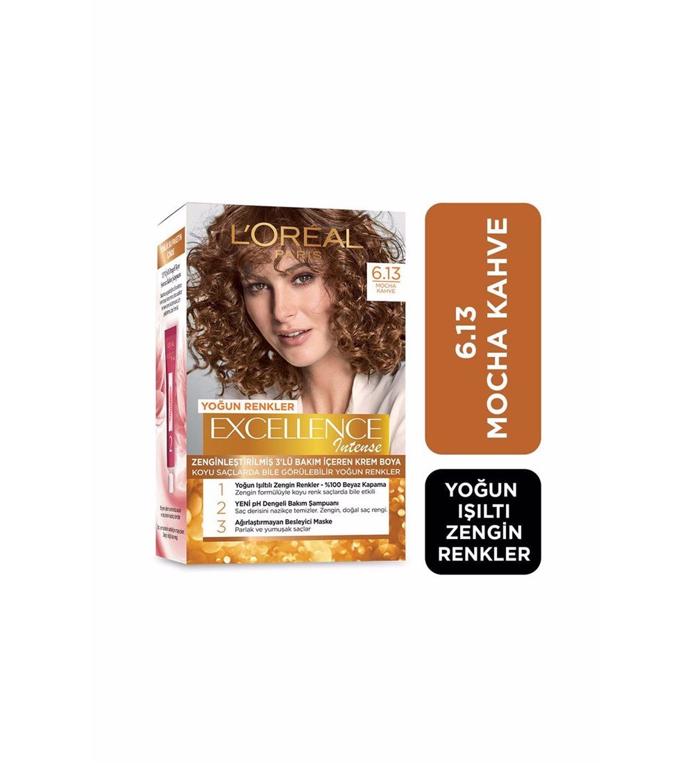 Loreal Paris Excellence Intense Saç Boyası 6.13 Mocha Kahve