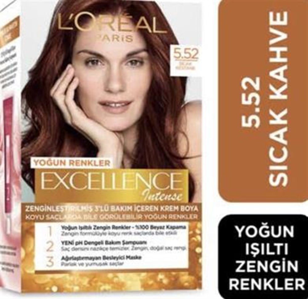 Loreal Paris Excellence Intense Saç Boyası 5.52 Sıcak Kestane