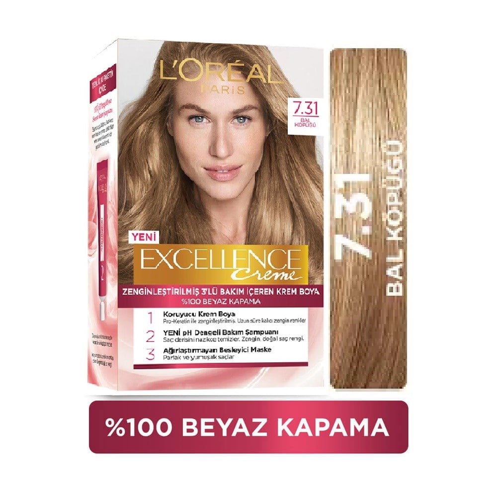 L'oreal Paris Excellence Saç Boyası 7.31 Bal Köpüğü