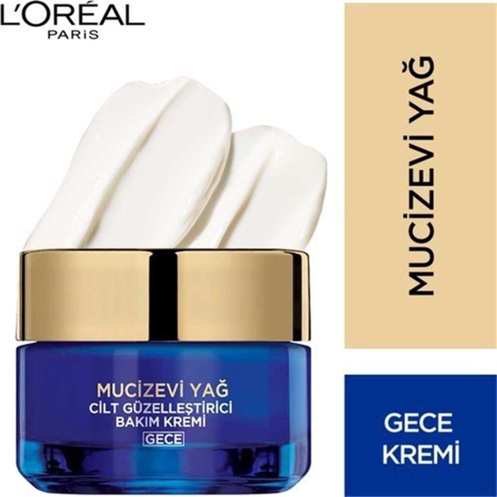Loreal Paris Mucizevi Yağ Bakım Kremi Gece 50 Ml