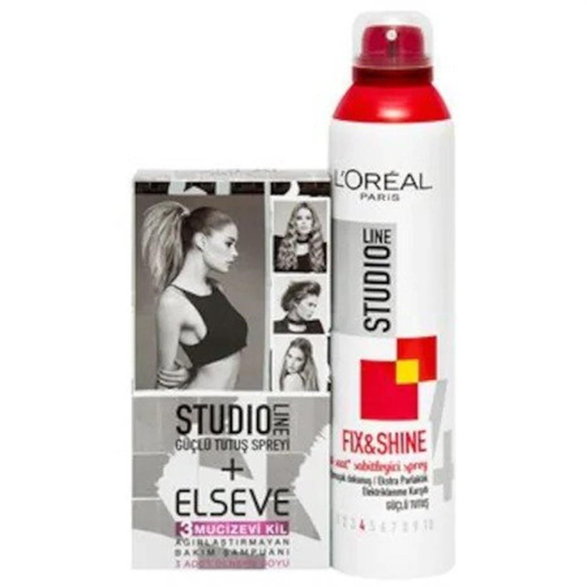 Loreal Paris Studıo Lıne Fıx Shıne Sabitleyici Saç Spreyi Kil Şampuan Hediyeli 300 Ml