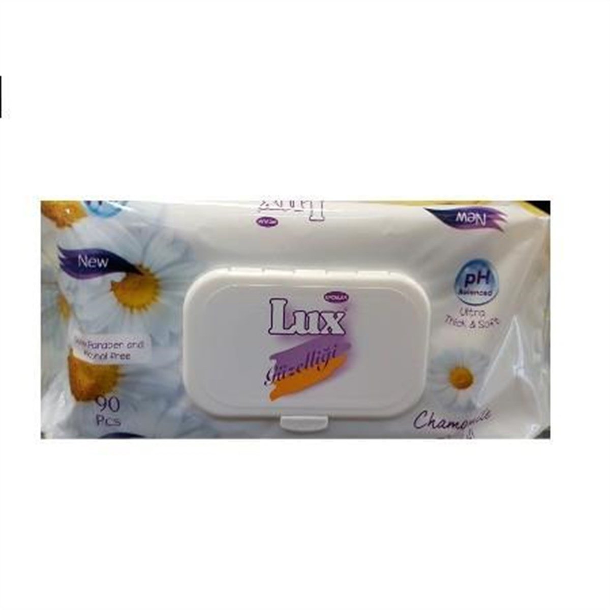 Lüx 90 lı Kapaklı Islak Mendil Papatya