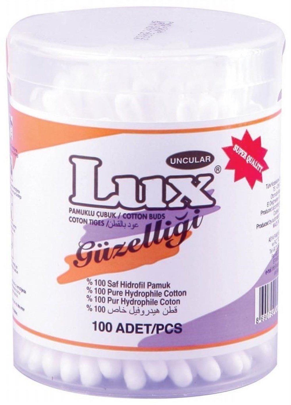 Lüx Pamuklu Çubuk 100 Adet