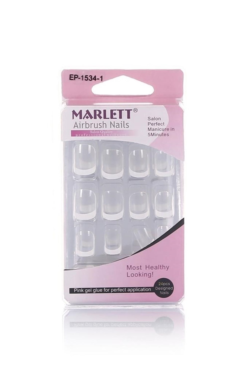 Marlett Airbush Nails 24'lü Desenli Takma Tırnak Ep 016