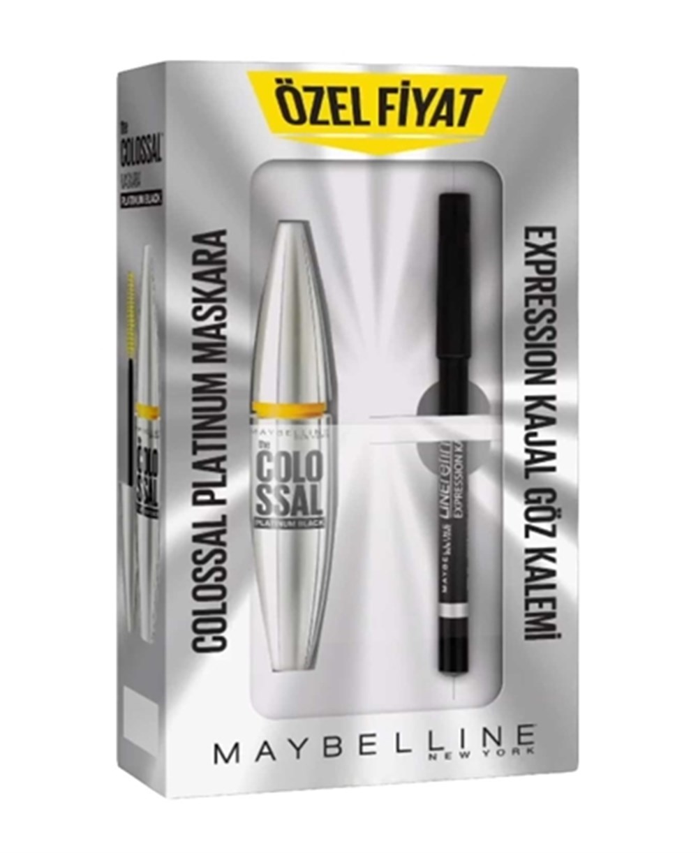 Maybelline Maskara Mascara  Colossal +Göz Kalemi 