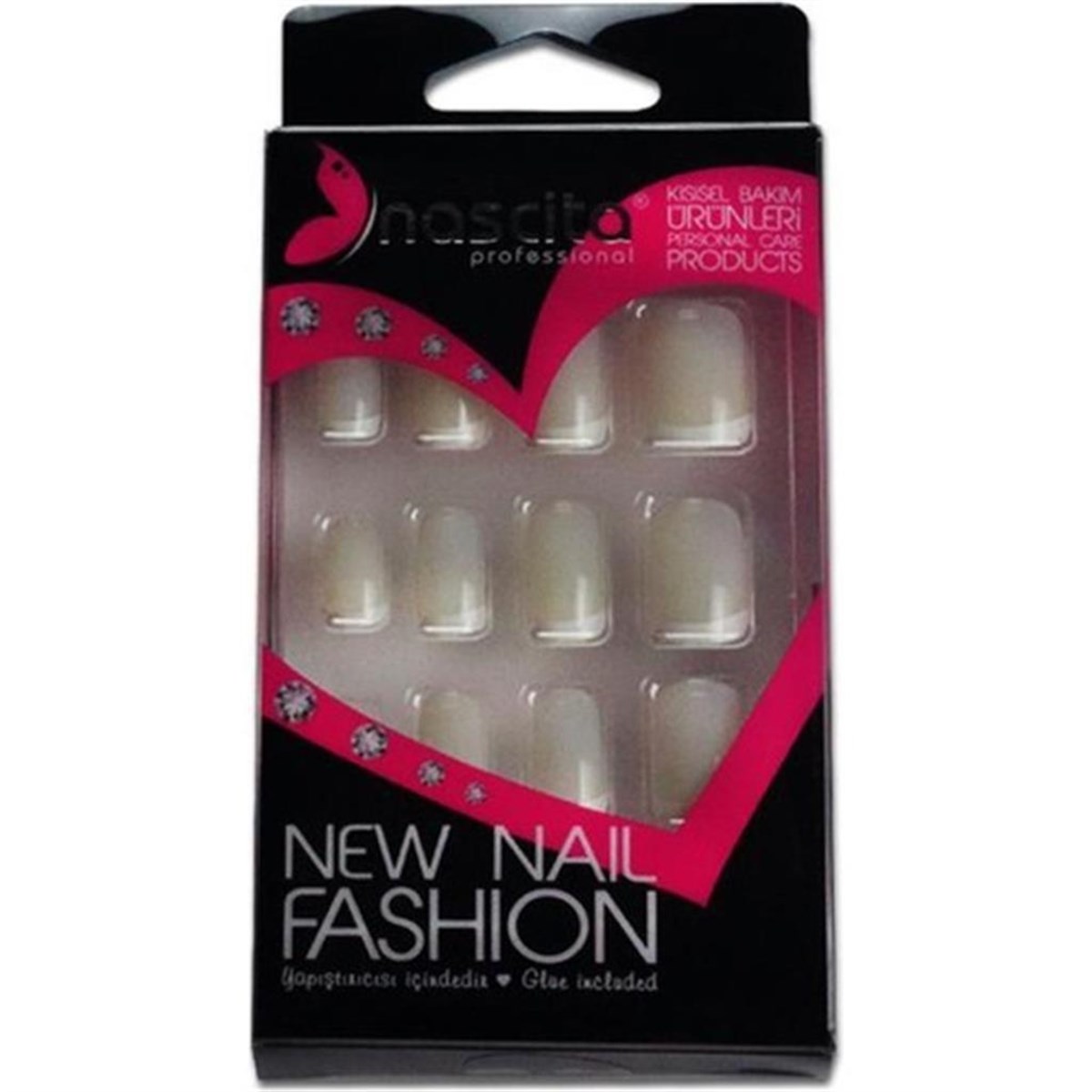 Nascita Takma Tırnak Beyaz Doğal French 24 Lü 00030