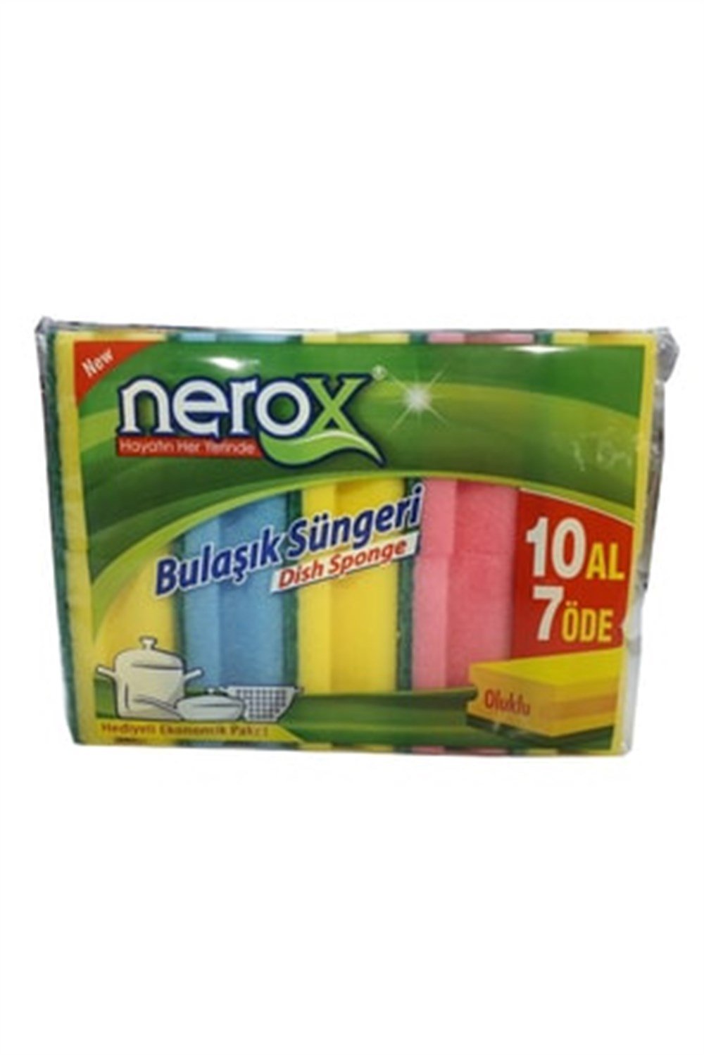 Nerox 10 lu Bulaşık Süngeri
