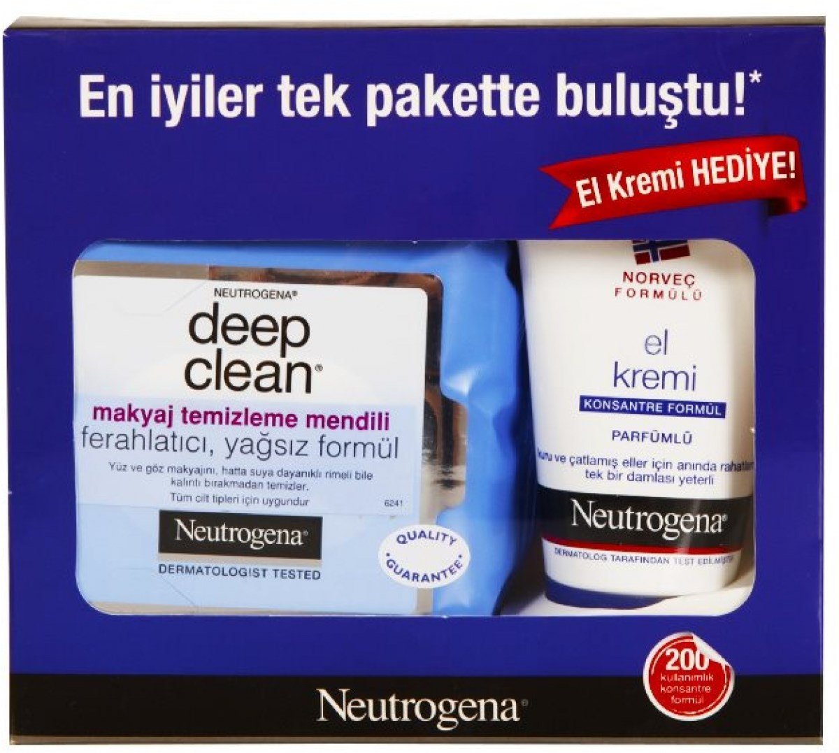 NEUTROGENA DEEP CLEAN EL KREMI HEDIYELI