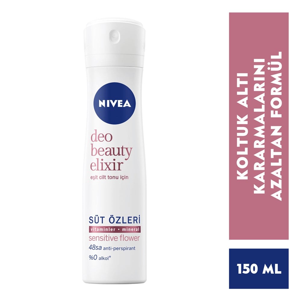 Nivea Beauty Elixir Sensitive Kadın Deodorant 150 Ml