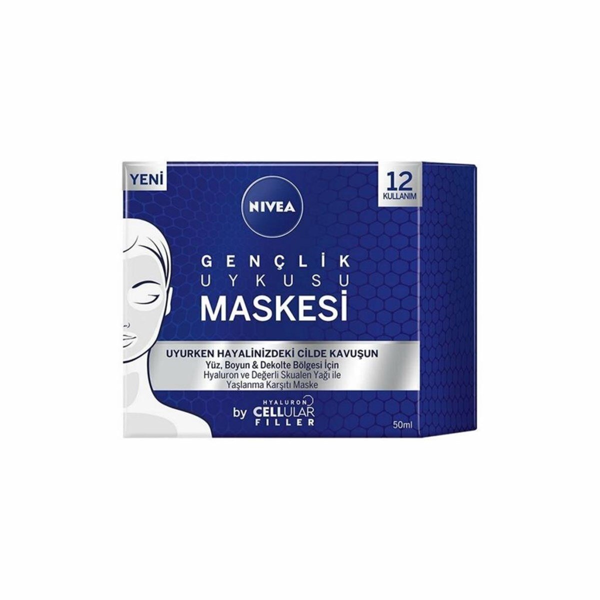Nivea Hyaluron Cellular Filler Gençlik Maskesi 50 Ml
