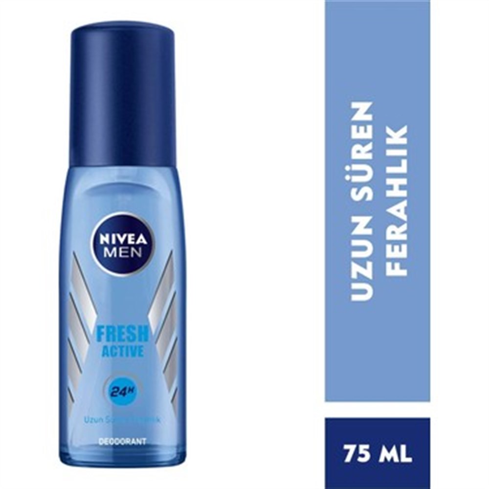 Nivea Men Fresh Actıve Pump Sprey Deodorant 75 Ml Erkek