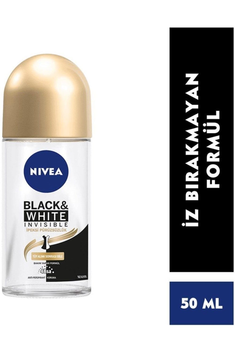 Nivea Roll-On 50 Ml Invisible Black White İpeksi Pürüzsüzlük Kadın