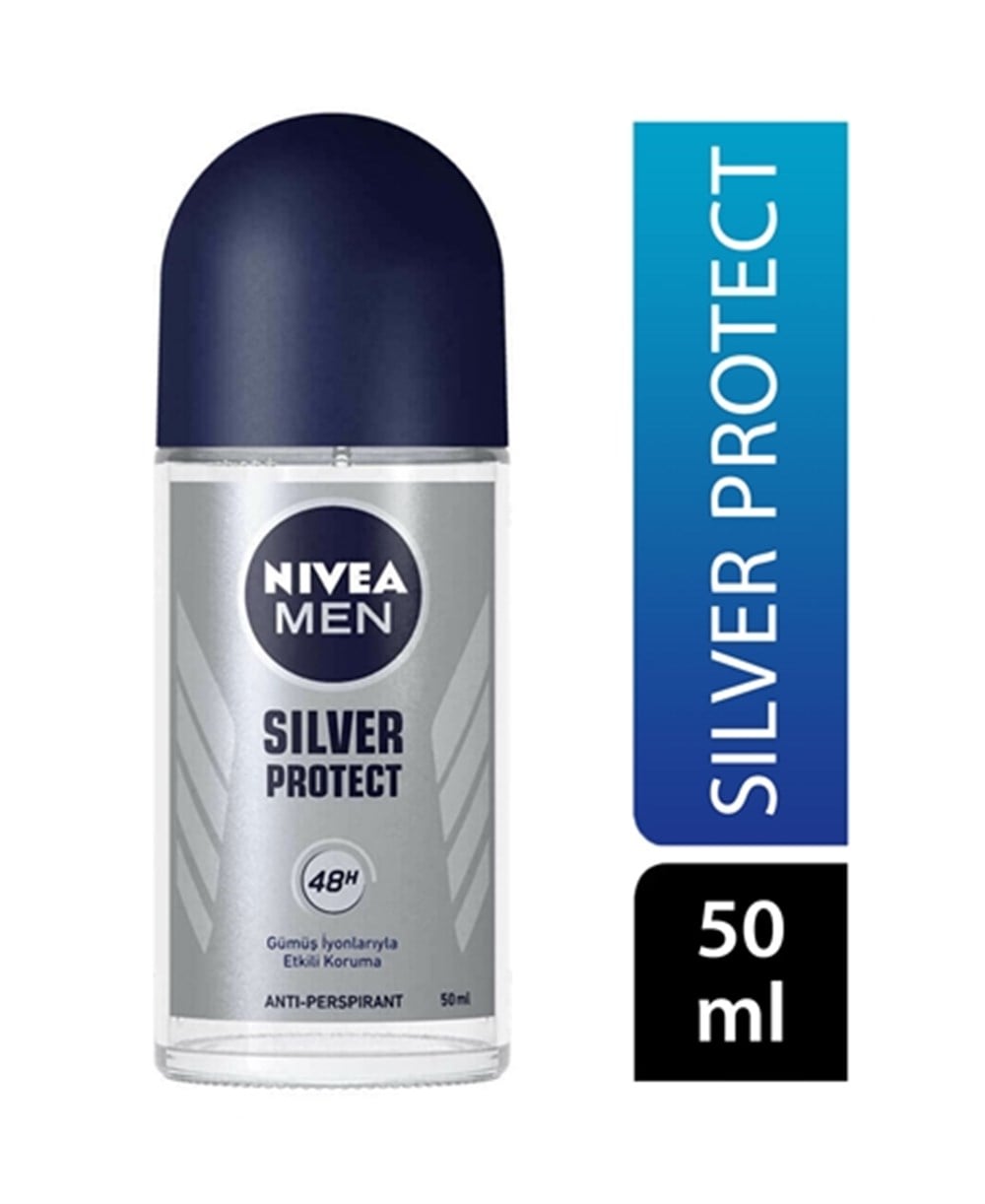 Nivea Silver Protect Roll-On Deodorant 50 Ml Erkek