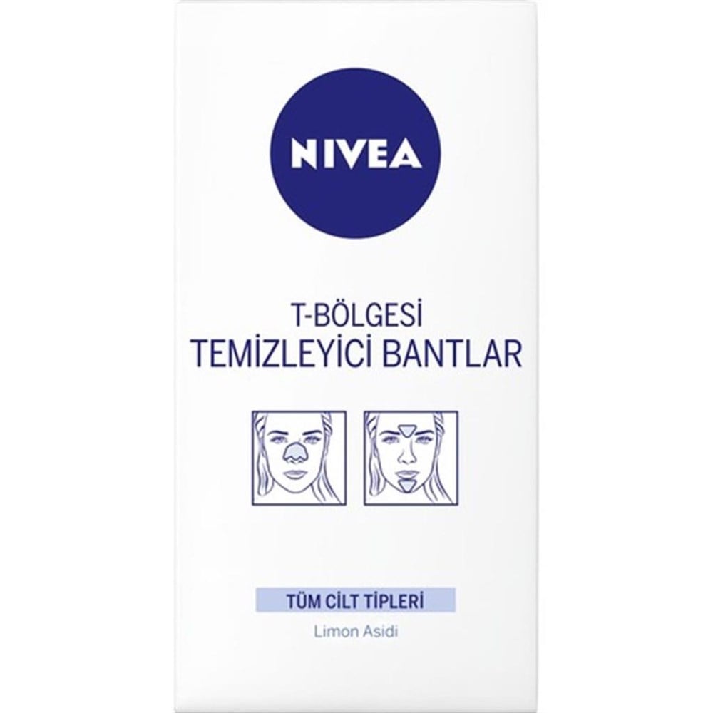 Nivea T-bölgesi Temizleyici Bantlar Burun Bandı Tüm Cilt